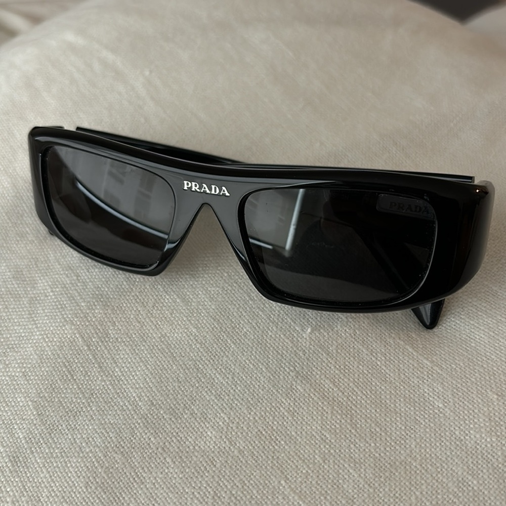 Prada 49mm Rectangular-Frame Sunglasses